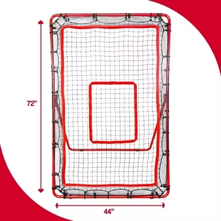 Adjustable Rebounder Net for Throwing and Pitching Practice