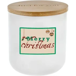 Christmas Candles - Candles for Home Scented, Handmade Ceramic Jar 11.5oz Natural Soy Wax