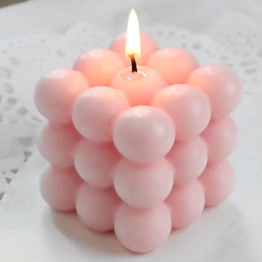 Best Price Bubble Candle Aromatherapy Candle Handmade Cube Candle Rose Scented