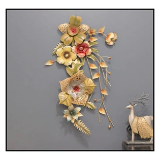 Golden Flower Wall Decor