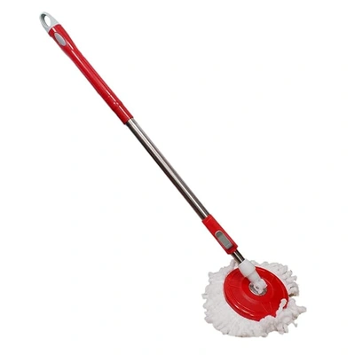 Spin Floor Cleaning Mop | Mop Handle Stick with Microfiber Head Refill Stainless Steel Without Bucket