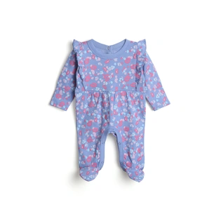 BUBBLE AOP GIRLS SLEEPSUIT