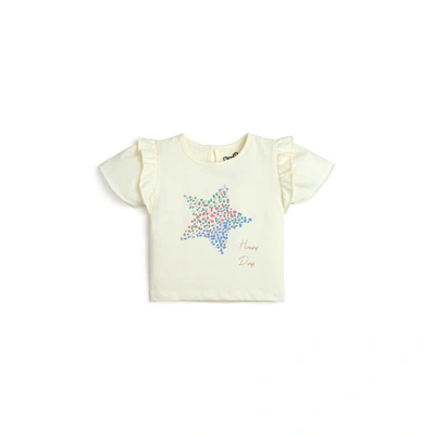 STAR PRINT GIRLS T SHIRT