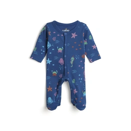 AQUA AOP BOYS SLEEPSUIT