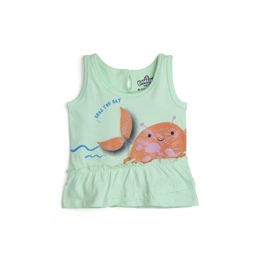 AQUA GIRLS CRAB FRILL TSHIRT