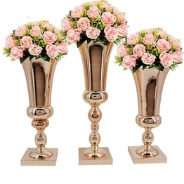 Best Selling Metal Flower Vase For Home And Wedding Decoration For Living Room Aluminium Tabletop Flower Vase