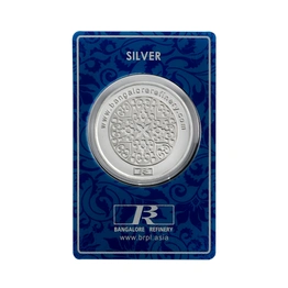 Bangalore Refinery 24kt (999) Silver Coins 20grams -Flower Design