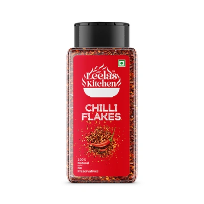 Leela's Kitchen Chilli Flakes, Natural, No Preservatives, No Added Colour