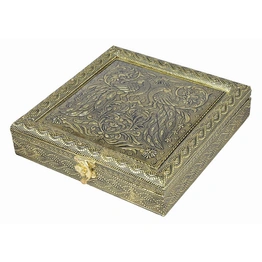 Dry Fruit Box Wooden Antique Peacock Design Mukhwas Box/Diwali Dry fruit Container