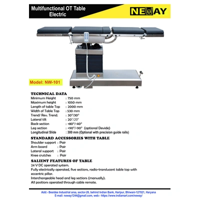 4 Function Electric OT Table