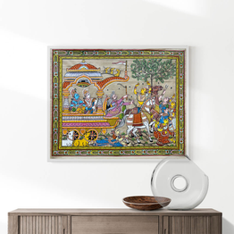 Gonasika Mathura Vije Tussar Painting