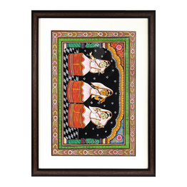 Orissa Pattachitra – Manipuri Dance Form art depicted on patta