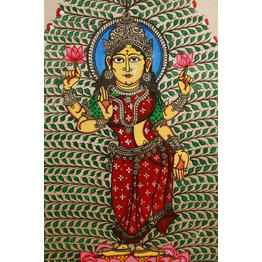 Gonasika Orissa Pattachitra Tree of Life Lakshmi Painting