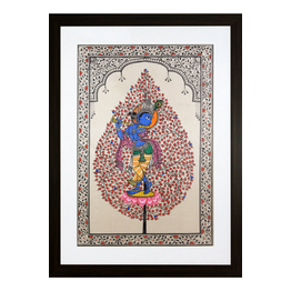 Gonasika Tree of Life Orissa Pattachitra Krishna Painting