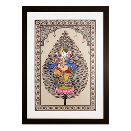 Gonasika Orissa Pattachitra Tree of Life Ganesha Painting