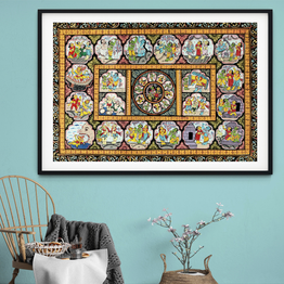 Gonasika The Legend of Ramayana Pattachitra Art Painting For Home Wall Art Decor