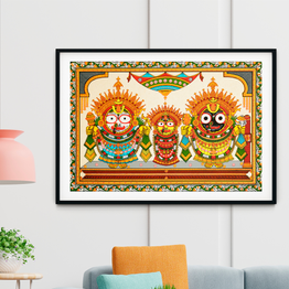 Gonasika The Jagannath Darbar Pattachitra Art Painting For Home Wall Art Decor