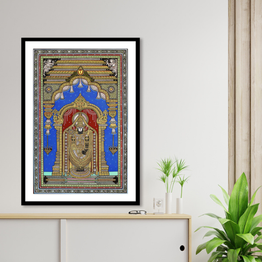 Gonasika Balaji Darbar Pattachitra Art Painting For Home Wall Art Decor