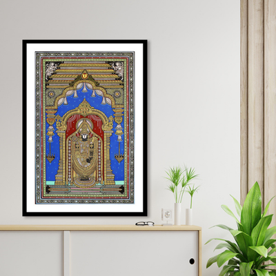 Gonasika Balaji Darbar Pattachitra Art Painting For Home Wall Art Decor