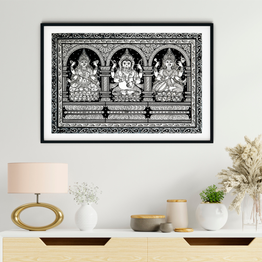 Gonasika The Lakshmi Darbar Pattachitra Art Painting For Home Wall Art Decor