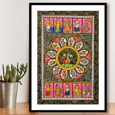 Gonasika Krishna Journey Pattachitra Art Painting For Home Wall Art Decor