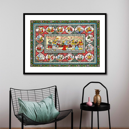 Gonasika Krishna ji Journey Pattachitra Art Painting For Home Wall Art Decor