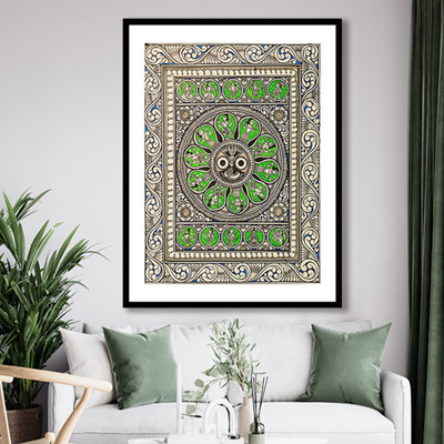 Gonasika Pattachitra Mandala Art Painting For Home Wall Art Decor