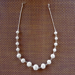 Gonasika Spheres of Joy - Necklace with silver filigree balls