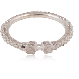 Gonasika Gajra 2 - Thick Silver Filigree bangle