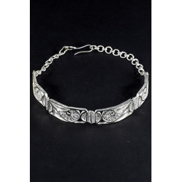 Gonasika Silver Linings Paisley Silver Filigree Handmade Bracelet