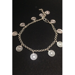 Gonasika Silver Linings Moon Silver Filigree Handmade Bracelet