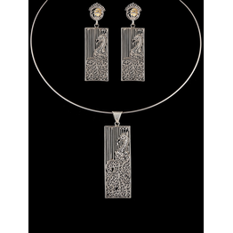 Gonasika Morni Earrings and Pendant Set