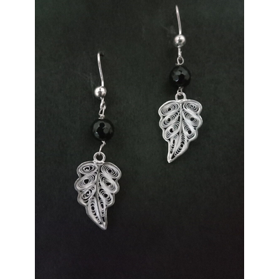 Gonasika Silver Earrings Leaf