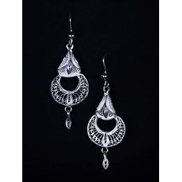 Gonasika Silver Dangle Earrings