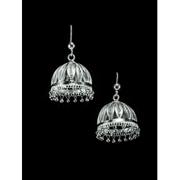 Gonasika Silver Jhumkas