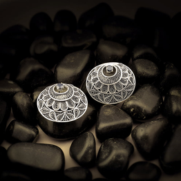 Gonasika Kaira Filigree Silver Earrings Studs