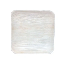 ARECA PALM LEAF PLATES 9INCH SQUARE SET OF 25 PIECES