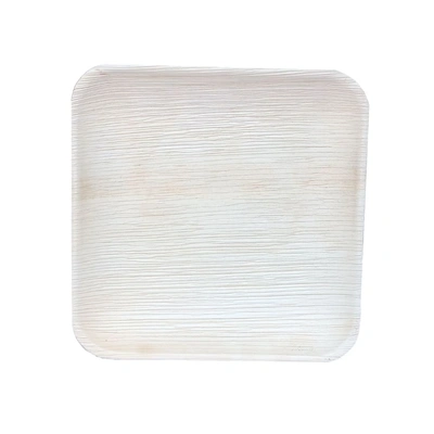 ARECA PALM LEAF PLATES 9INCH SQUARE SET OF 25 PIECES