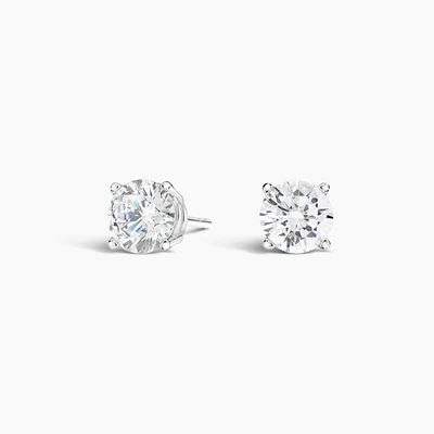 Round Lab-Diamond Stud Earring - 1 TCW