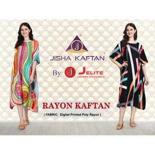 DIGITAL PRINTED RAYON KAFTAN