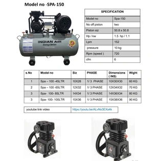 1 hp air compressor