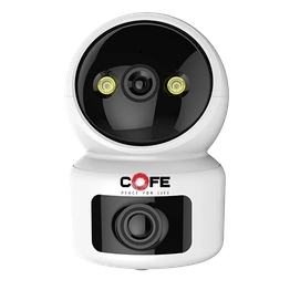 CF-W-RBC02| 3mp+3mp Wi-fi home security smart camera | 360˚ with Pan & Tilt | Two way talk | Cloud Monitoring | Motion Detection | Night Vision | Supports SD Card | Supports Wi-Fi and ONVIF