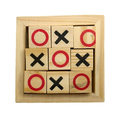 Wooden Tic Tac Toe Game