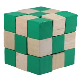 Wooden Snake Cube Puzzle