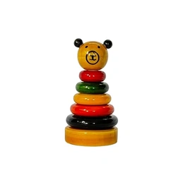 Wooden Mini Bear Stacking Rings