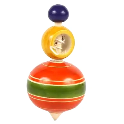 Wooden Dome Spinning Top