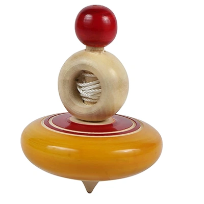 Wooden Winding Spinning Top