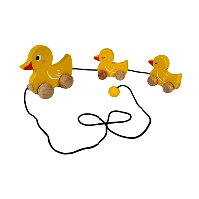 Wooden Push and Pull Toy - Duck family