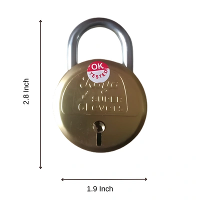 Koyo Super 50mm 6 lever Brass Padlock with 3 Brass keys