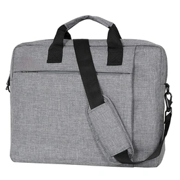 Grey Cotton Laptop Bag Affordable Luxury for Professionals